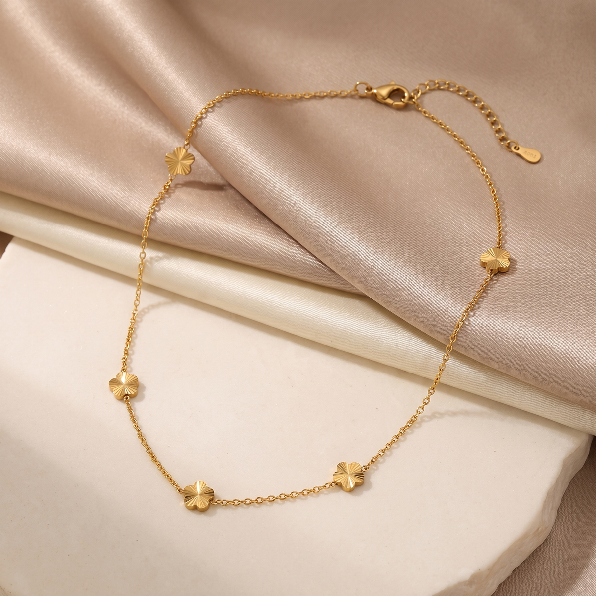 Clover Station Necklace