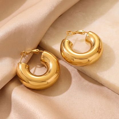 Chunky Gold Hoops